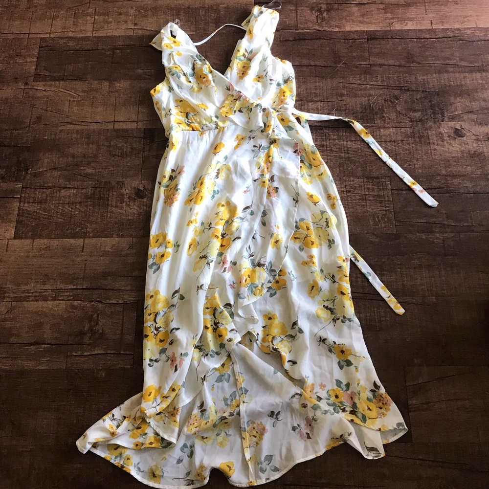 Charming Charlie’s yellow floral dress